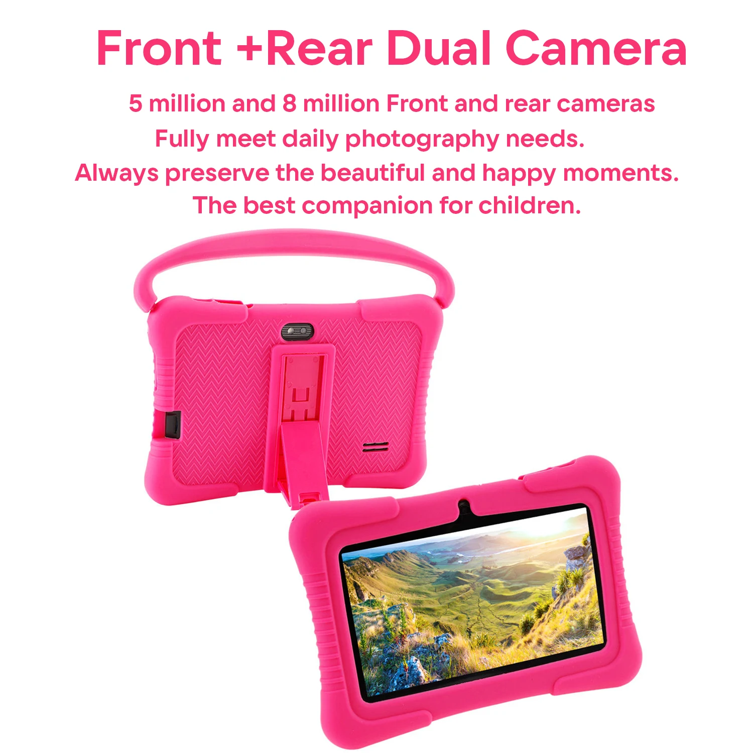 Kids Tablet Android 12 Tablet 7 Inch Tablet Wifi Children 32GB ROM 2GB RAM Educational Learning Toys Children Boys Girls Gifts