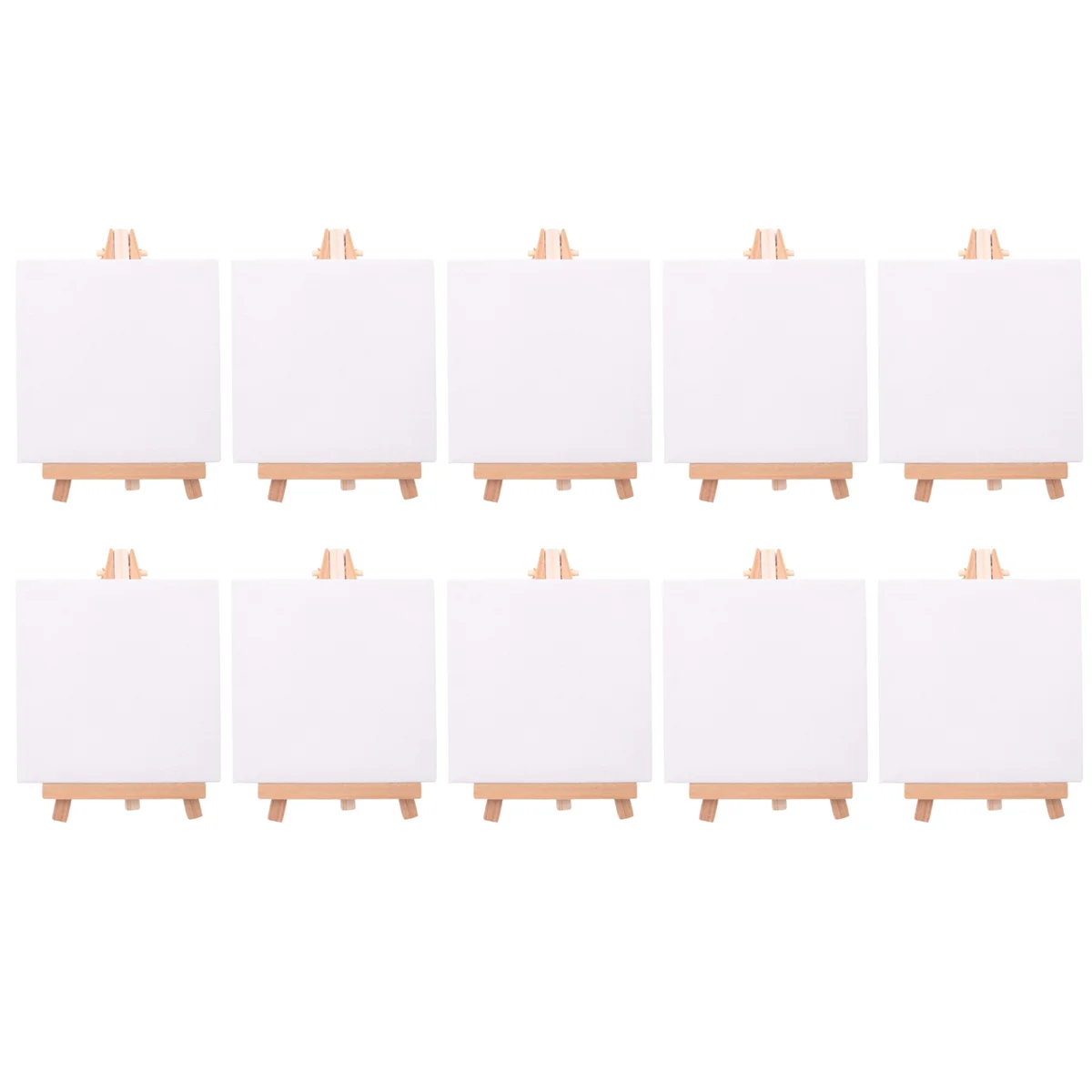 ABNP 10 Set Artists Mini Canvas Set Painting Craft DIY Drawing Small Table Easel Gift