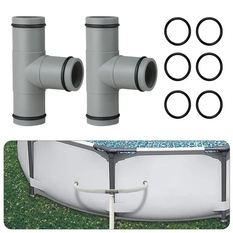 2 Types Pool Hose Connector 32MM Swimming Pool Filter Pump Pipe Joint  Pool Accessory1.25IN Pipe Connector for Connecting Flow