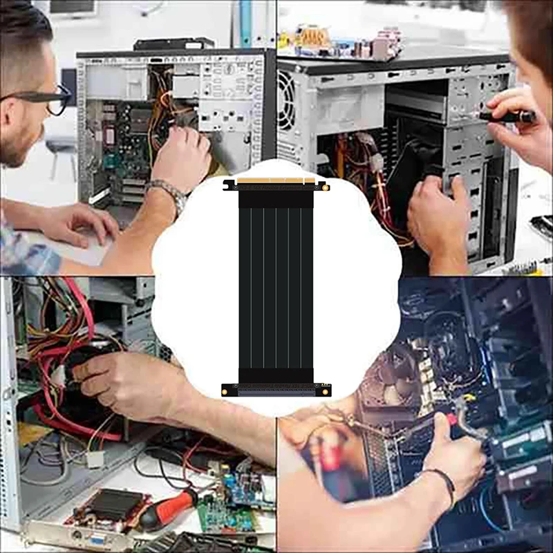 PCIE 3,0 Grafikkarten-Verlängerung kabel PCI-E 16x bis 16x rechtwinkliges GPU-Verlängerung kabel Mining-Karten anschluss