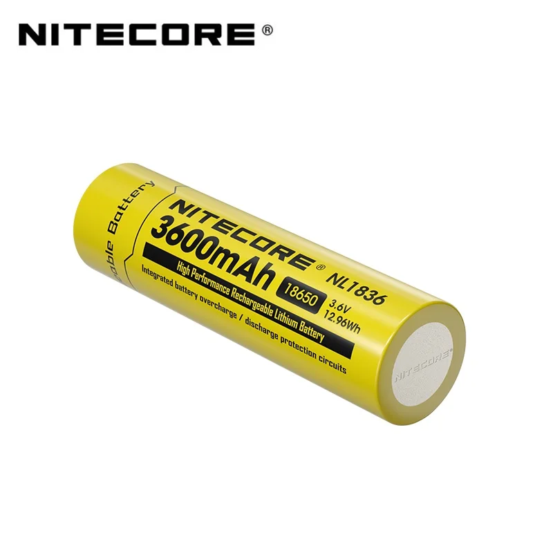 Nitecore NL1836 18650 3600mAh (new version of NL1835) 3.6V 12.96Wh Rechargeable Li-on Battery High quality with Protection