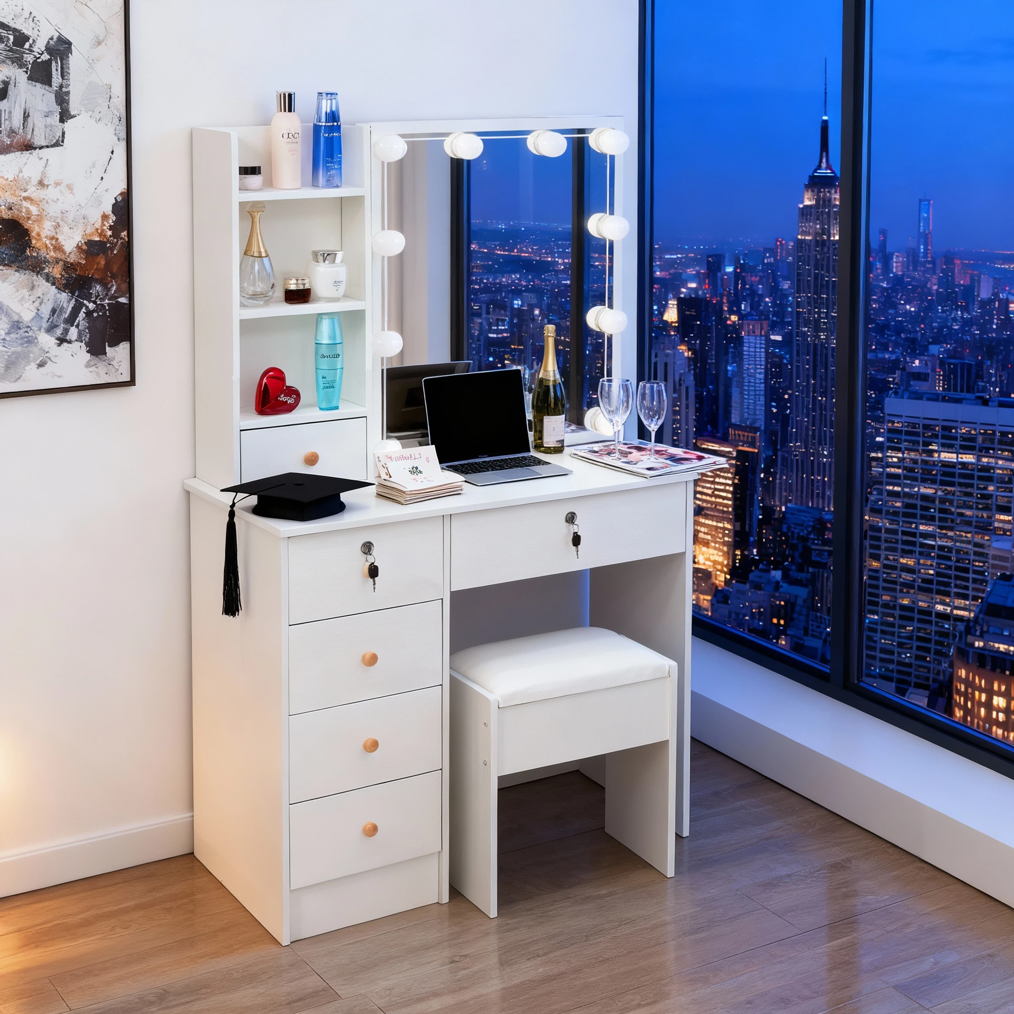 White Dressing Tabl…