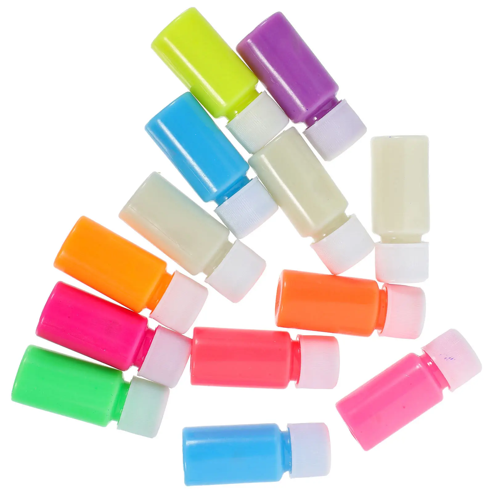 1Set Glow in The Dark Luminous Paint Night Fluorescent Thick Creamy Face Paint 13 Colors 20G Long-Lasting Glow for Club Parties
