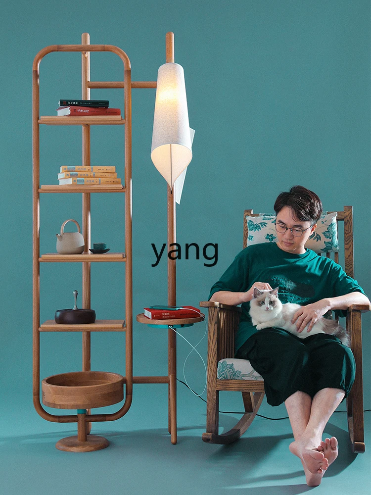 Yjq Shelf Simple Internet Celebrity Cat House Floor Lamp Living Room Bedroom Cat Shared Furniture Solid Wood