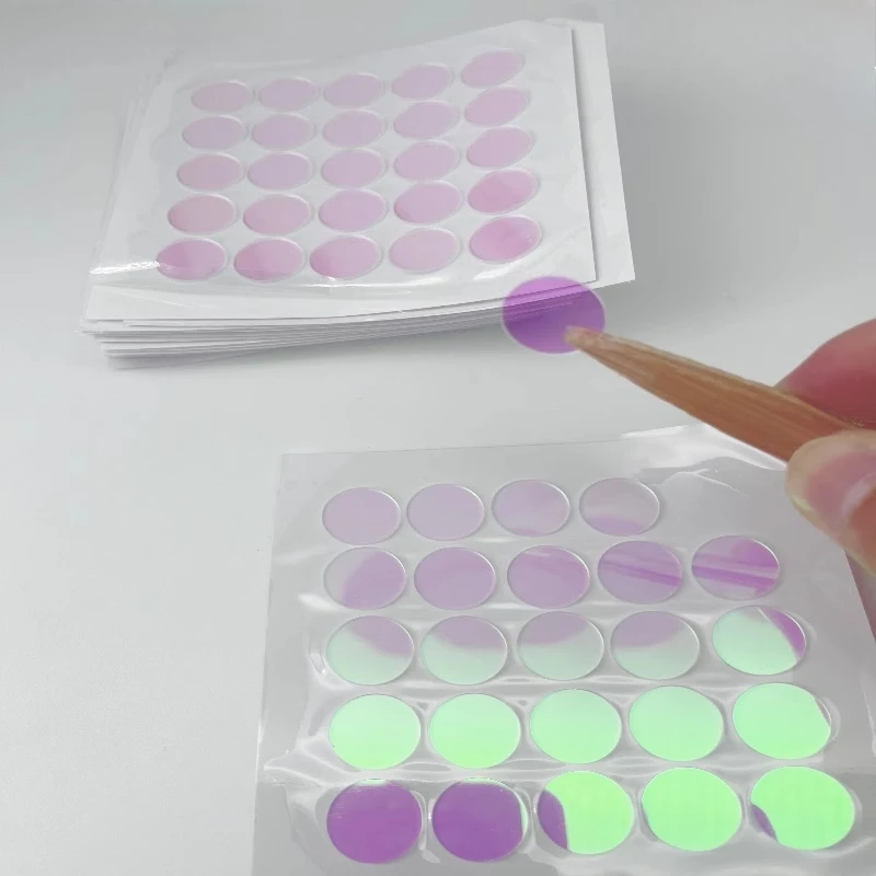 1PC Thickness 1mm Notch Filter 635nm Negative Band-Reject Filter 635nm Red Light Cut-Off, Blue-Green Light Transmission Lens
