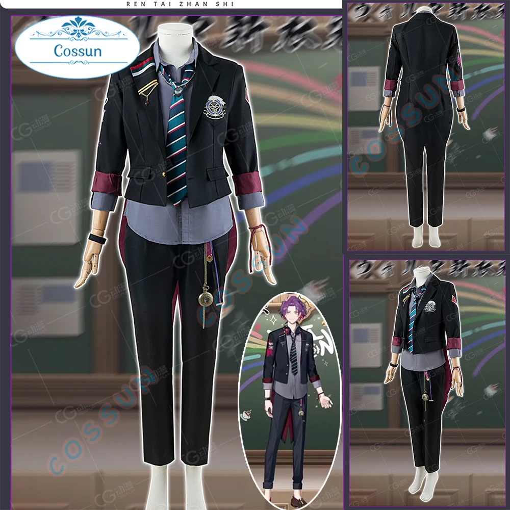 Vtuber VOLTACTION-Costume Cosplay pour Hommes et Femmes, Demi-travailleur, Watarai Hibari, Tenues d'Halloween, Nouvel Uniforme Trempé