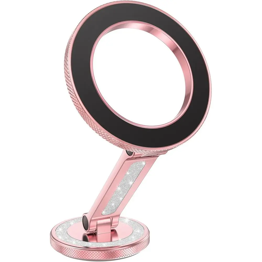 

Магнитный держатель для телефона, совместимый с iPhone 17 Pro Max, 16, 15, 14, 13, 12, аксессуары, блестящий розовый