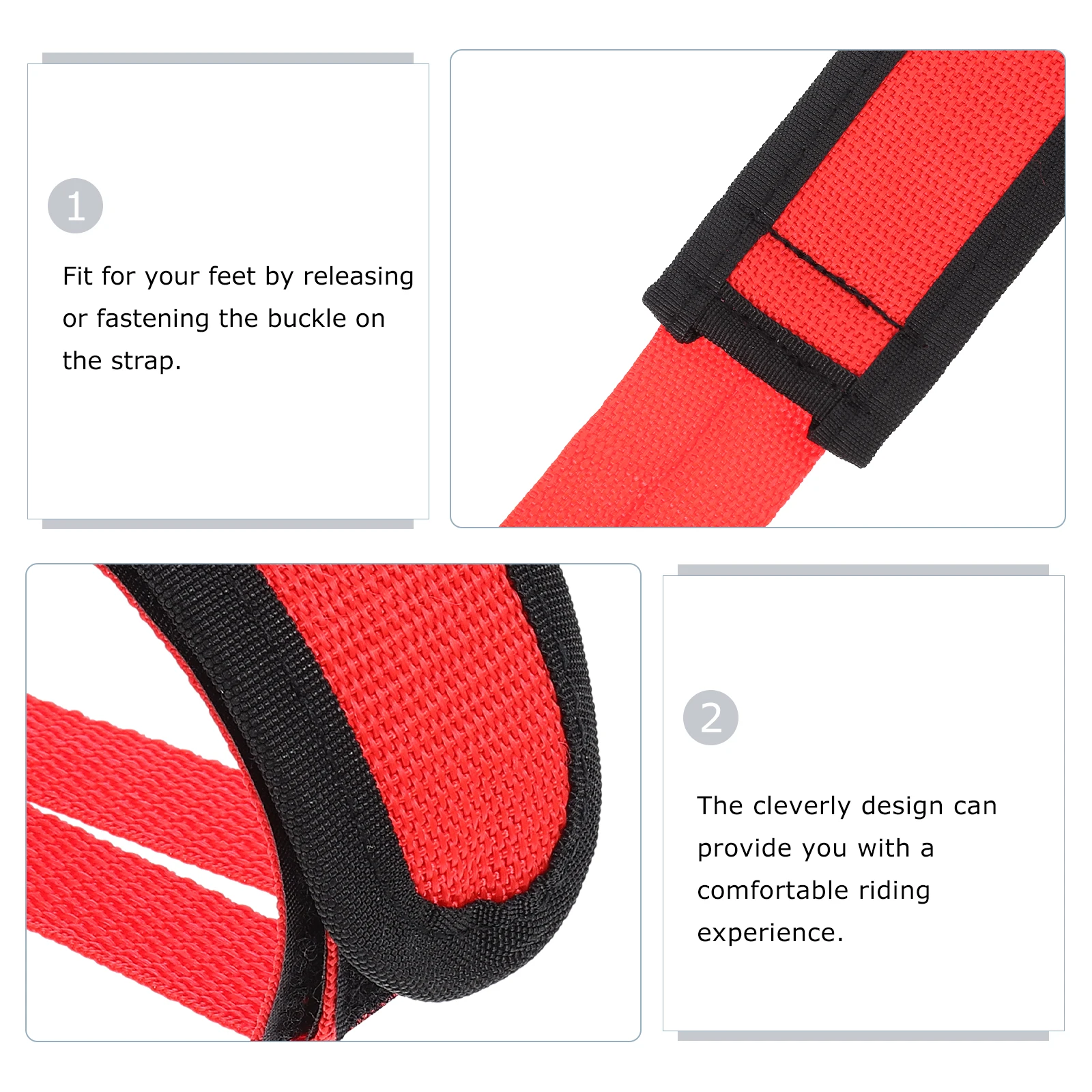 

1 Pair Adjustable Nylon Bike Pedal Straps Cycling Footrest Bands Toe Sticky Tape For Adults Bicycles Supplies Fixed Gear
