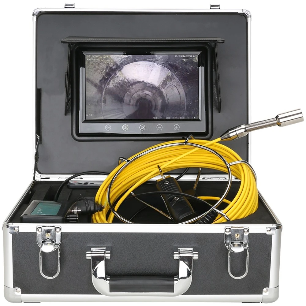 High definition pipe endoscope industrial sewer pipe dredging video detection camera