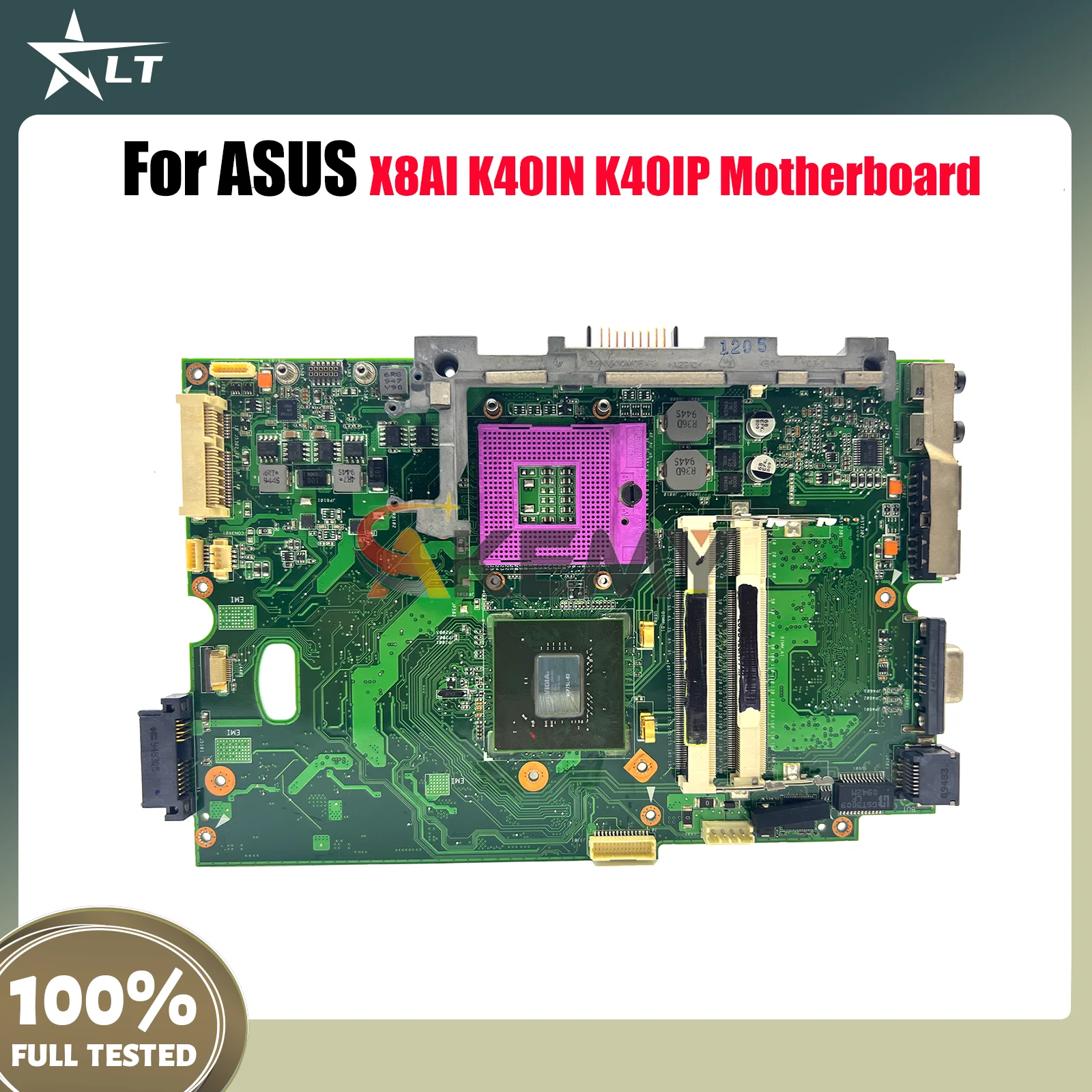 

Материнская плата K40IN для ноутбука ASUS K40I K40IJ X8AI K40ID K40IE K40IN, материнская плата для ноутбука, 100% тестирование, ОК, быстрая доставка, высокое качество