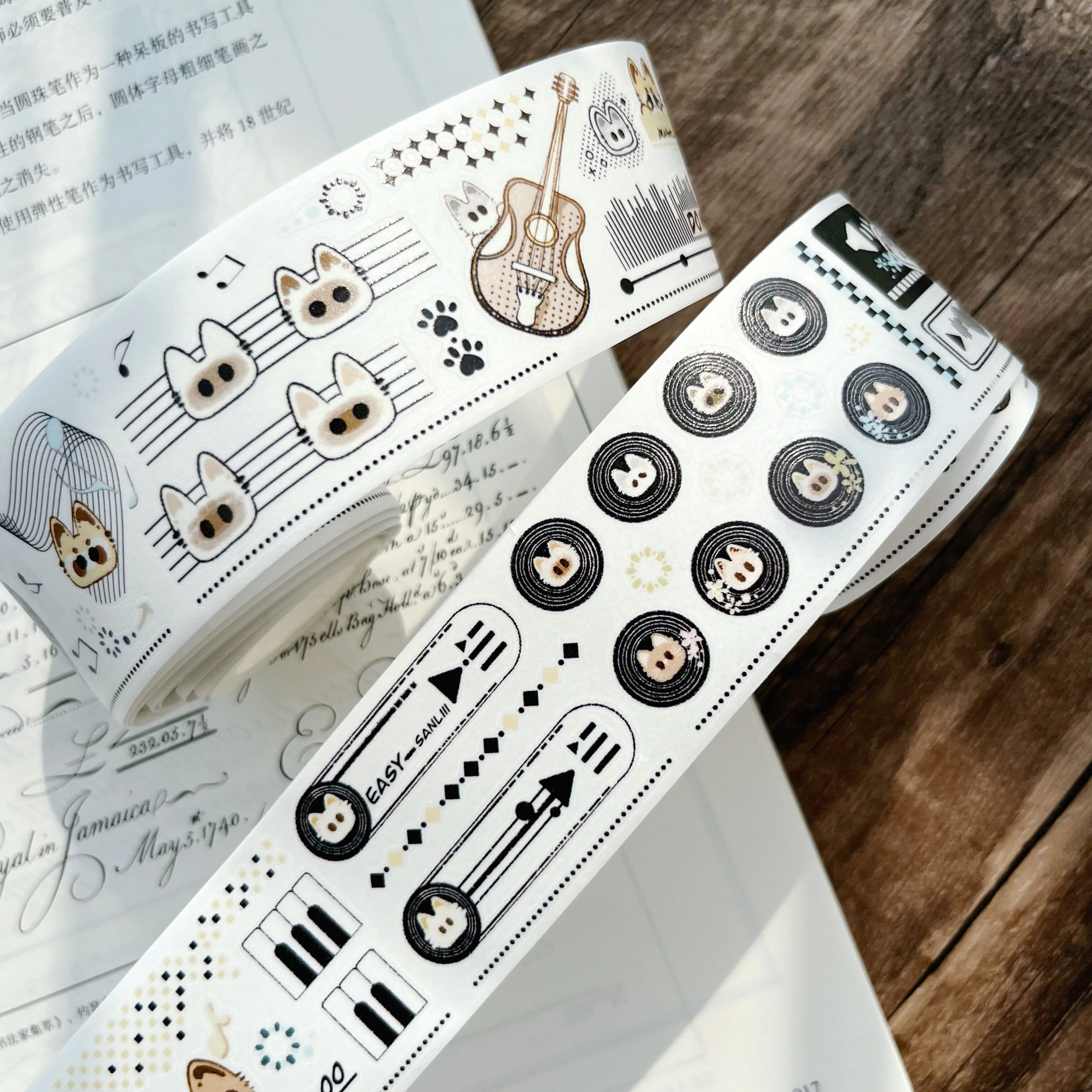 

[Issue 4] Sanliii record retro small roll sticker hand account literary salt series washi masking tape