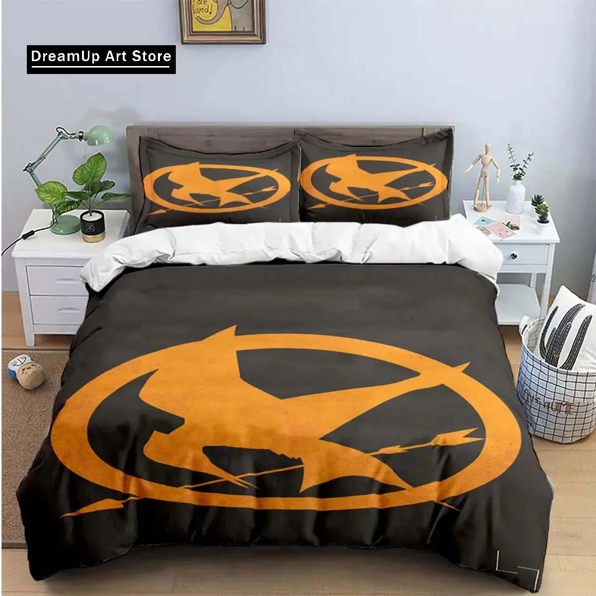 The Hunger Games Fashion Anime 3d Digital Printing Bedding Set Duvet Cover Comforter Bed Youth Kids Girl Boys Gift Home Textiles