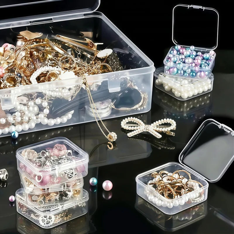 Transparent Plastic Storage Box DIY Diamond Parts Storage Box Nail Jewelry Storage Box Multi Functional Storage Box