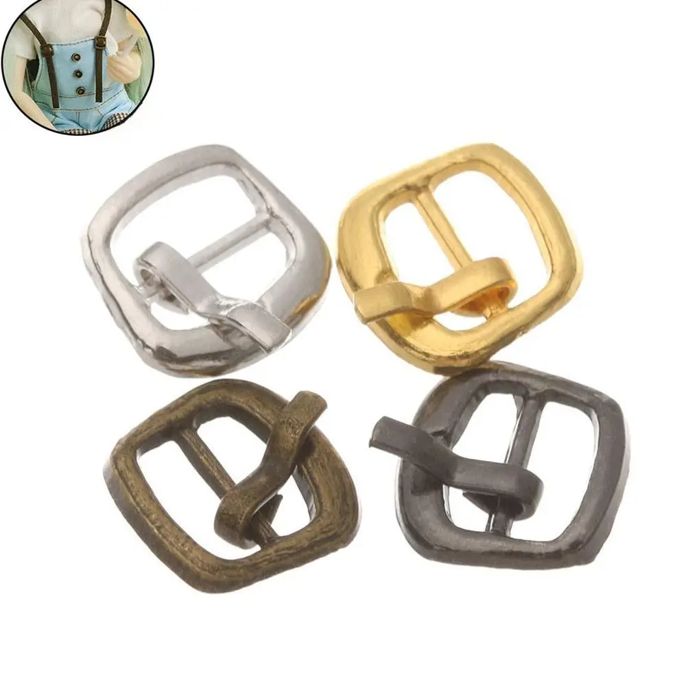 20/40PCS Newest 7mm Tri-glide Buckle Mini Ultra-small Belt Buckle Doll Bags Buckles DIY Doll Buttons Shoes Clothes Accessories