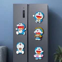 New Cute Doraemon Cartoon Creative Magnetic Sticker Refrigerator Door Cabinet Kawaii Seamless Removable Decorative Sticker Gift