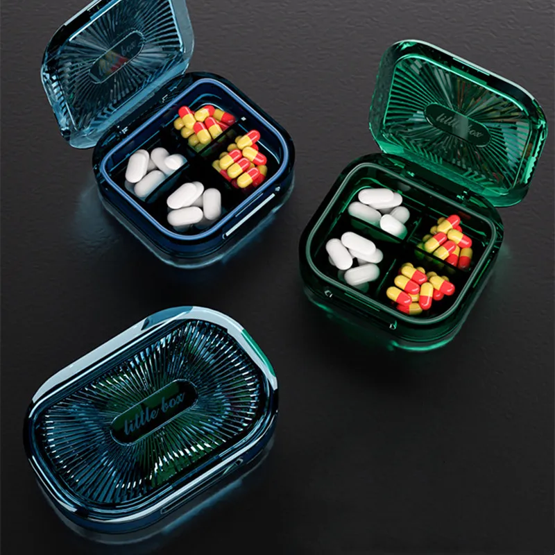 4/6 Grid Pill Case Portable Water Proof Dispenser Box Medicine Container Organizer Drug Dispenser Medicine Holder Tablet Storage