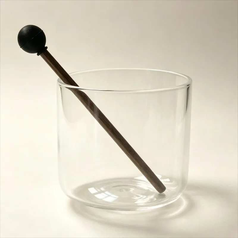 528Hz Crystal Singing Bowl Meditation Healing Sound Bowls Yoga Transparent Quartz Bowls Spiritual Equipment Musical Instrument