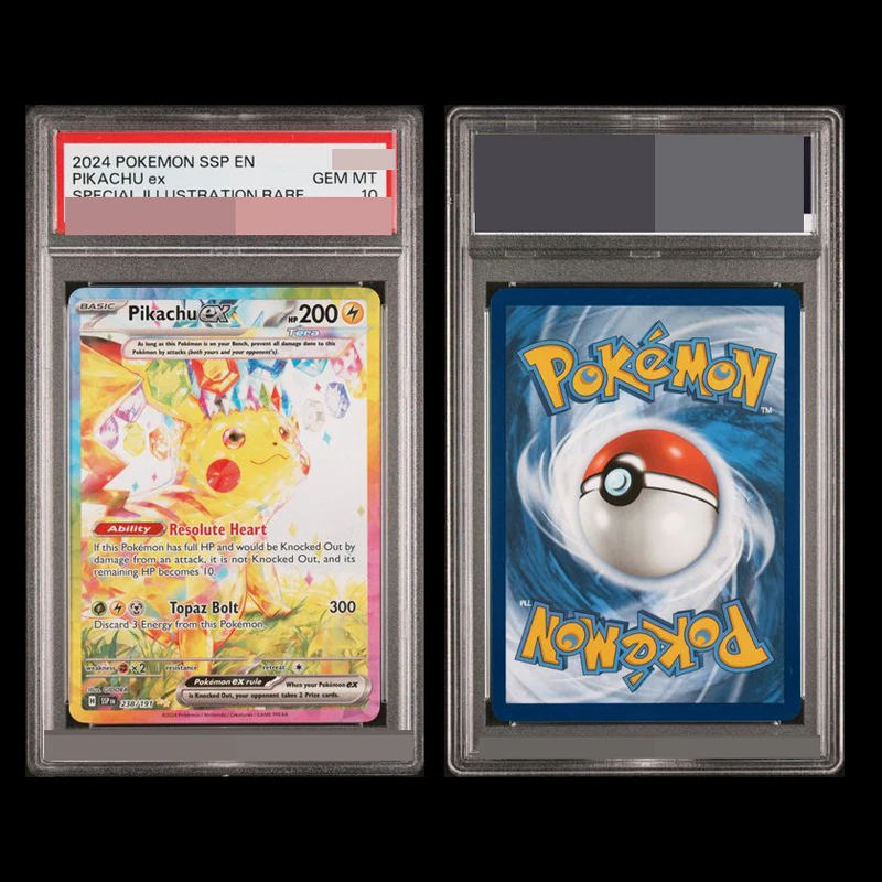 PKM Pikac Serie Set PTCG HOLO Foil Card ILLUSTRATOR Replica POLA 10 Giocattoli Hobbie Hobby Da Collezione Gioco Collezione Anime Card