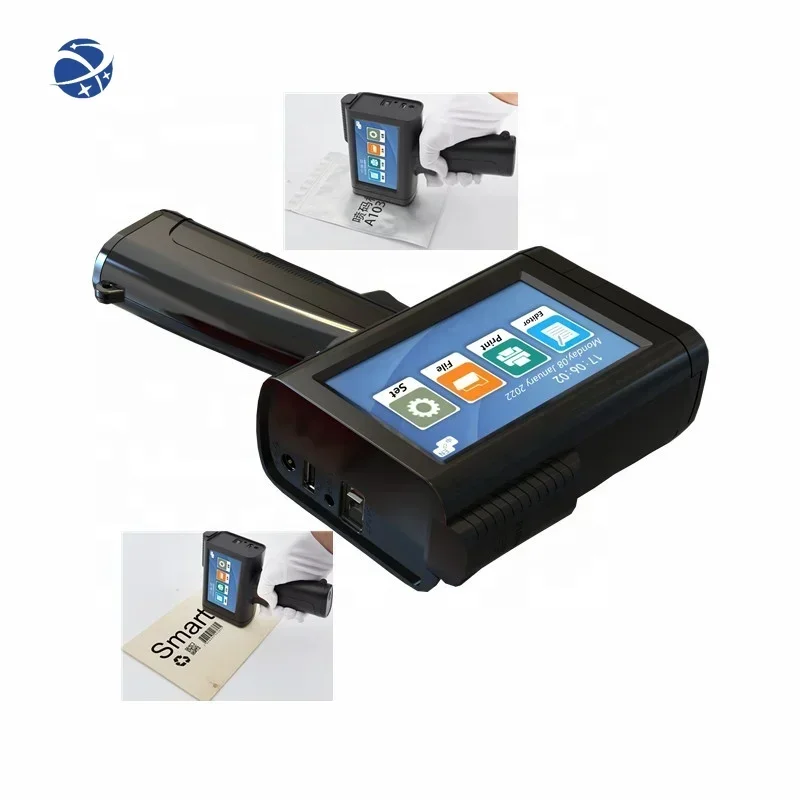 Yunyi Optimized Performance Single Printing 2-12.7mm Hand Inkjet Portable Printer Handheld Coding Machine