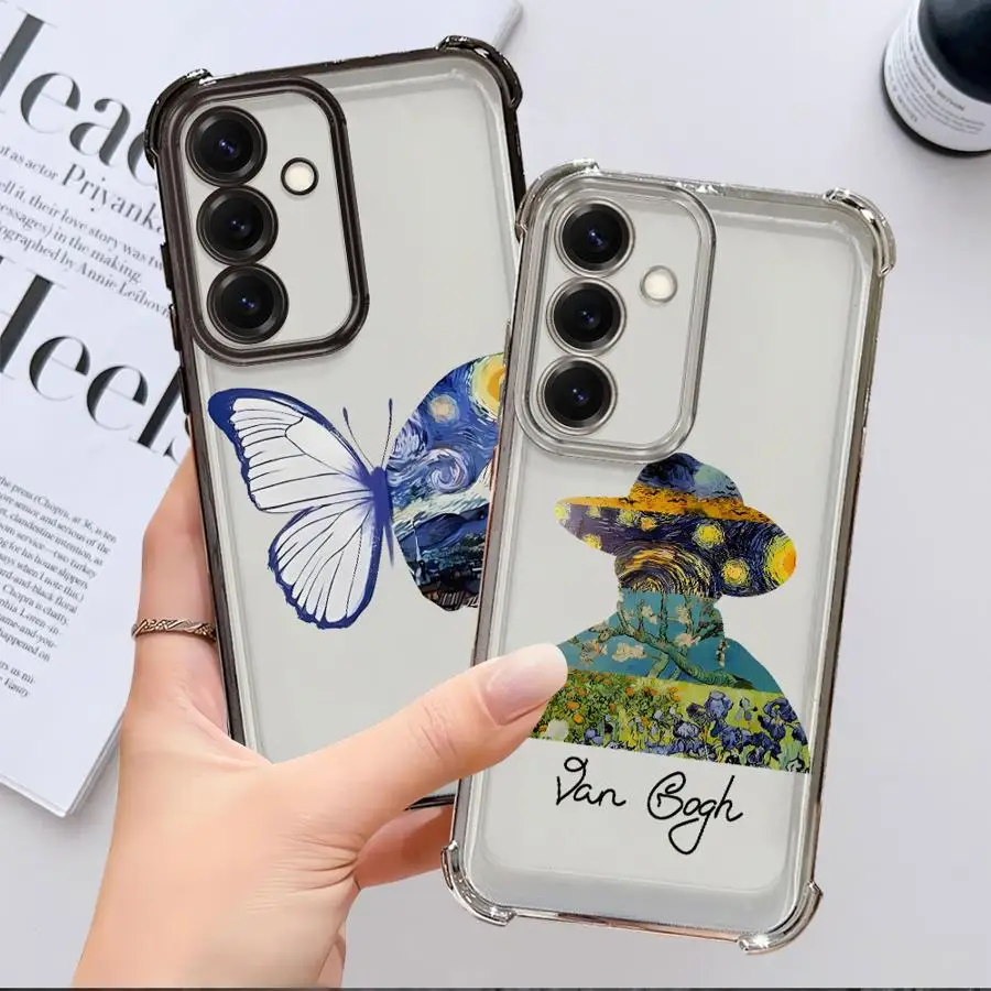 فان جوخ التصميم الإبداعي لينة غطاء حقيبة لهاتف سامسونج غالاكسي A24 A25 A33 A13 A35 A36 A52 A17 A15 A26 A16 A21s #1