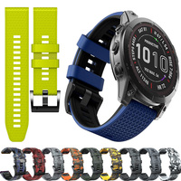 Silicone Band For Garmin 22mm 26mm Fenix 8 E 7 7X Pro 5 5X Plus 6 6X Pro Epix Gen 2 Strap Enduro 3HR Tactix QuickFit Bracelet