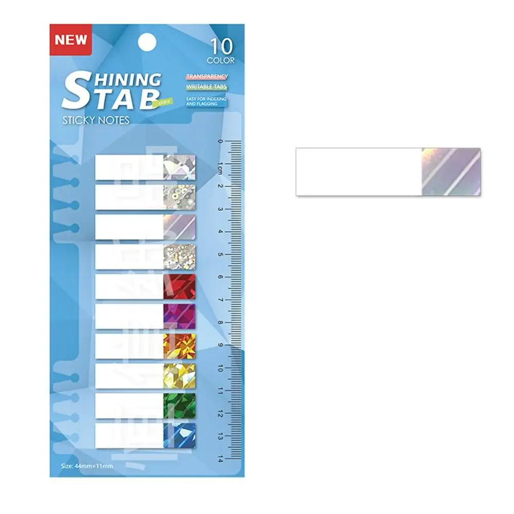 

Multifunctional Keypoints Marker Index Stickers Reading Labels Taking Notes Sticky Notes Laser Aesthetic Index Tabs Stationery