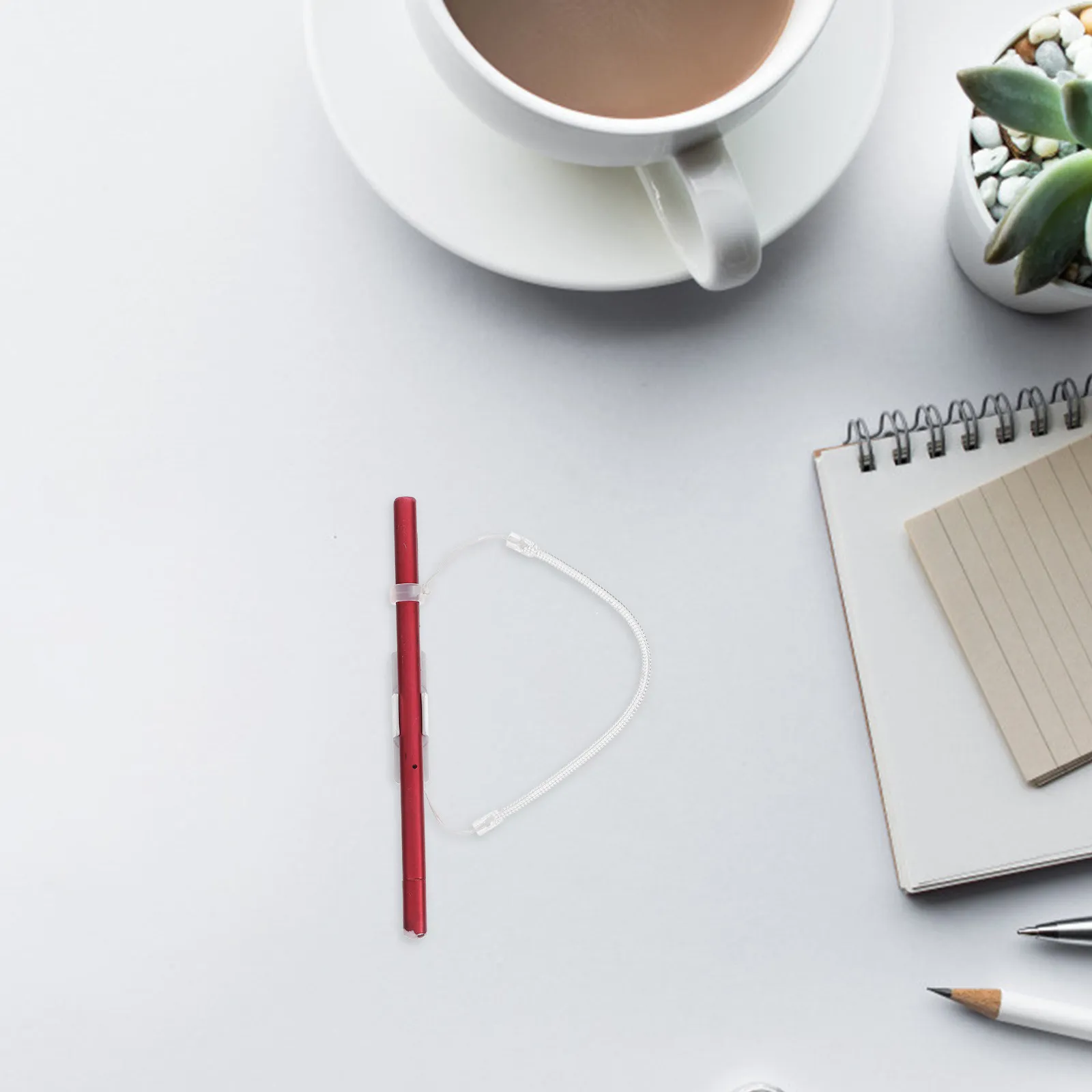 

2Pcs Retractable Touch Screen Stylus Pen Lanyard with Anti-Lost Spring Rope Fixing Base Silicone Grip for Tablet Journal