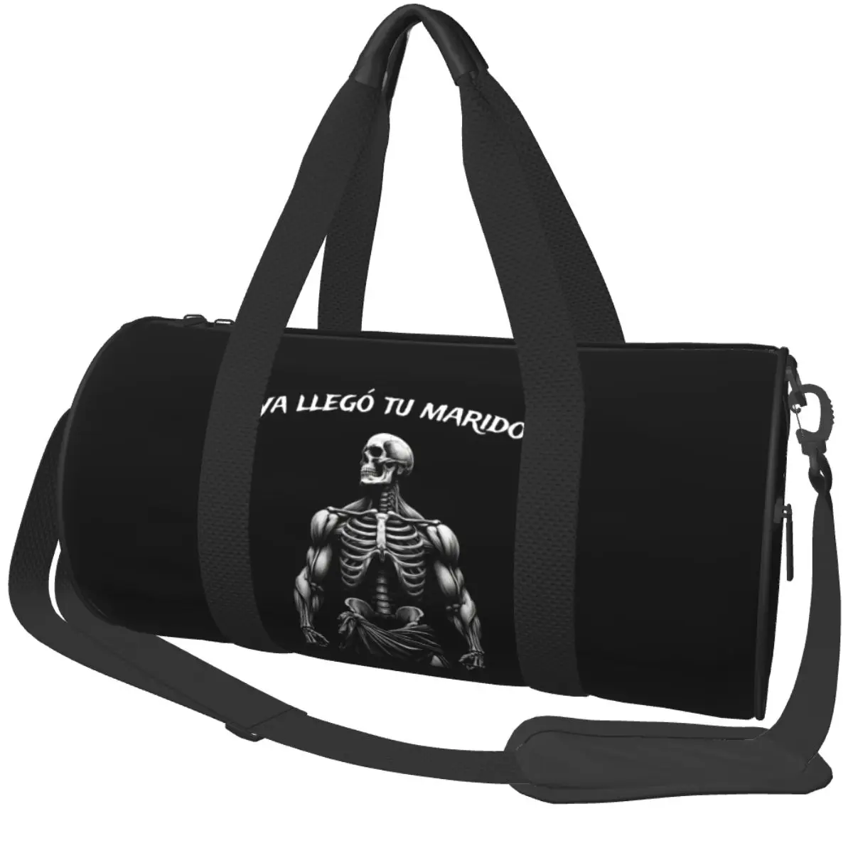 

Skeleton Muscle Bodybuilding Lifting Workout Sports Bags Swimming Gym Bag with Shoes Cute Handbags Couple Oxford Fitness Bag
