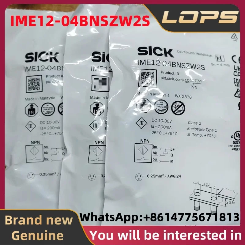 

IME12-04BNSZW2S Brand new original SICK Proximity switch sensor, large quantity in stock, welcome to consult