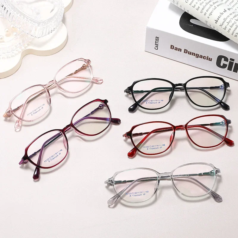 

Retro Small Face TR90 Optical Prescription Eyeglasses Frame Women New Ultra-light Fashion Cat Eye Myopia Hyperopia Eyewear F123X