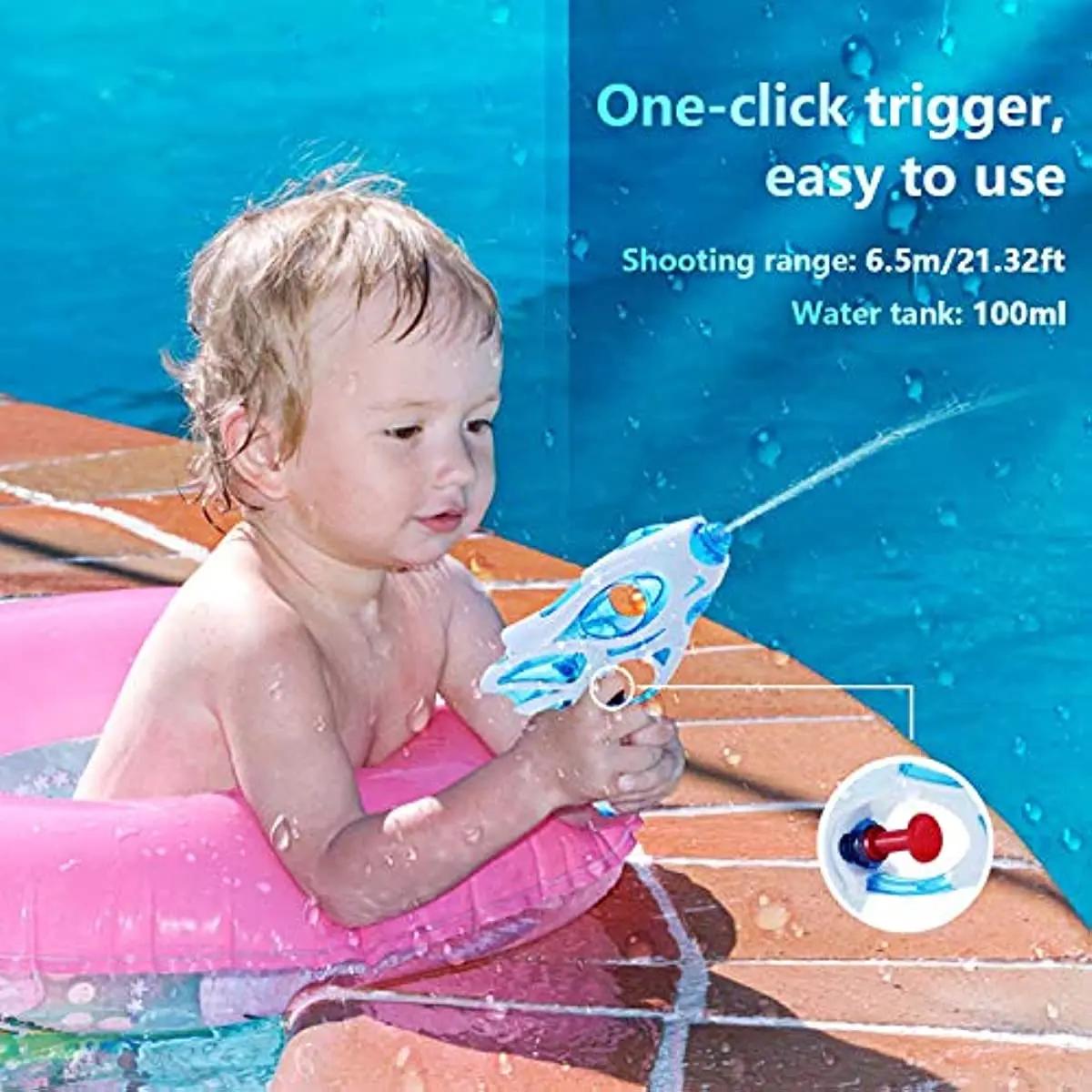 Beach Toy Water Gun Playing With Water, Outdoor Bathing, Swimming, Rafting And Pistols , For Children Girls Boys Kids