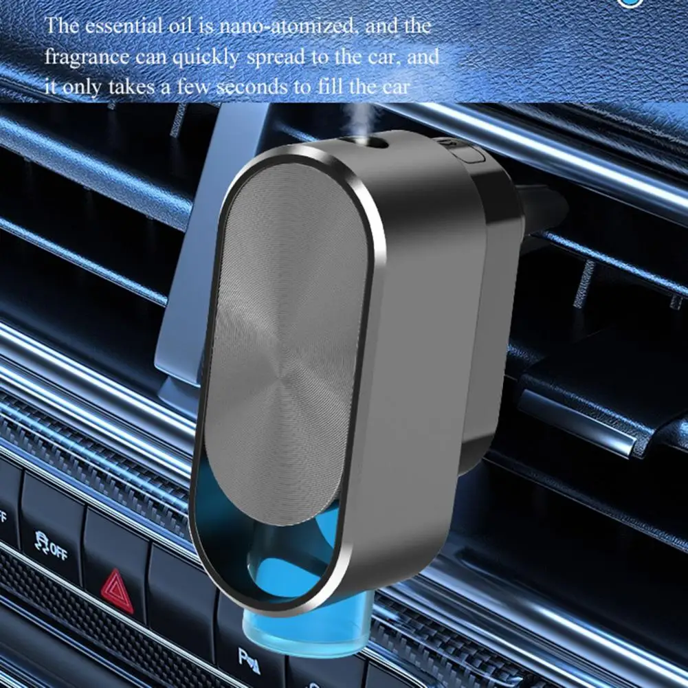 Intelligent Car Air Ener Car Aromatherapy Diffuser with Auto On/off Feature Low Power Consumption Vent Clip for Fragrance