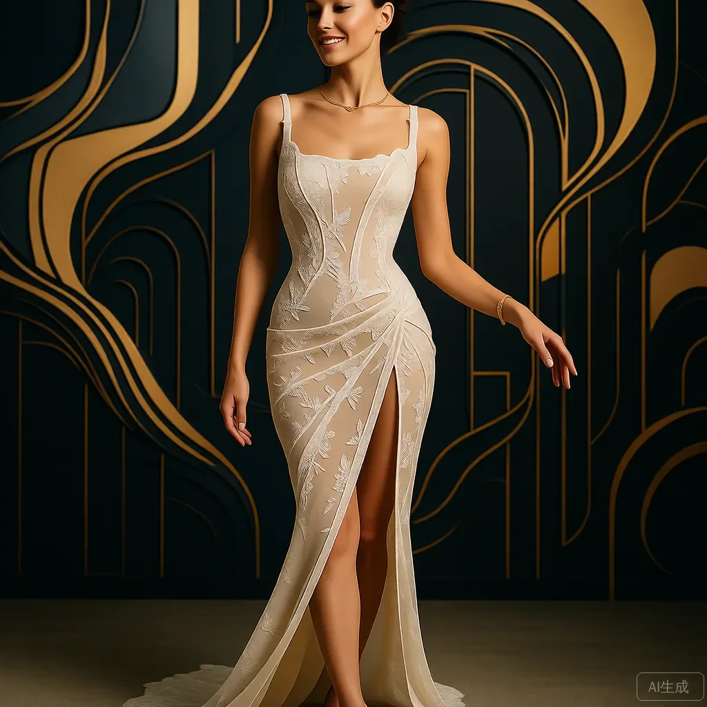 Elegant Square Neck… - image