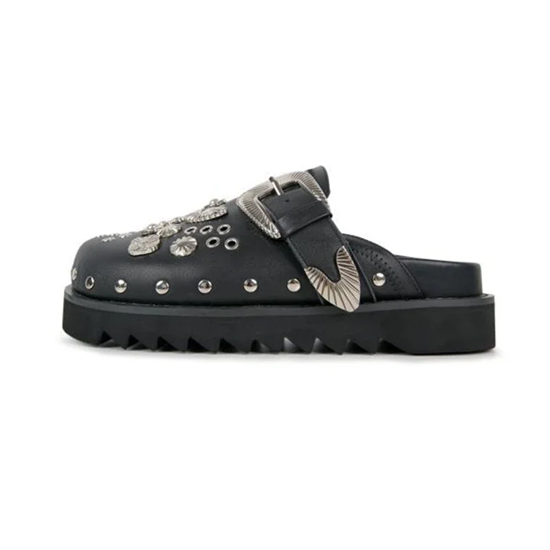 Zapatillas de mujer de alta calidad, sandalias con decoración de diamantes y plataforma, zapatos de cuña, zuecos para exteriores, chanclas para mujer, calzado para jardín