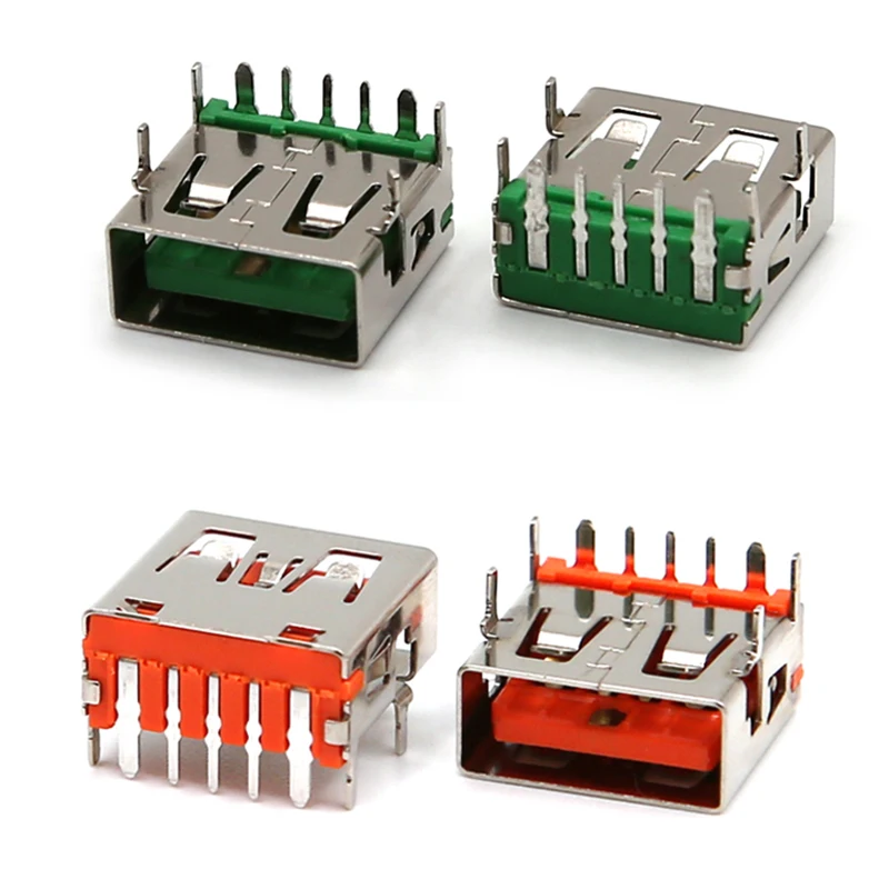 1PCS 5 Pin USB Type A Connector Port Female Solder Jacks Connector PCB Socket USB-A type 5A High Current Power Jack