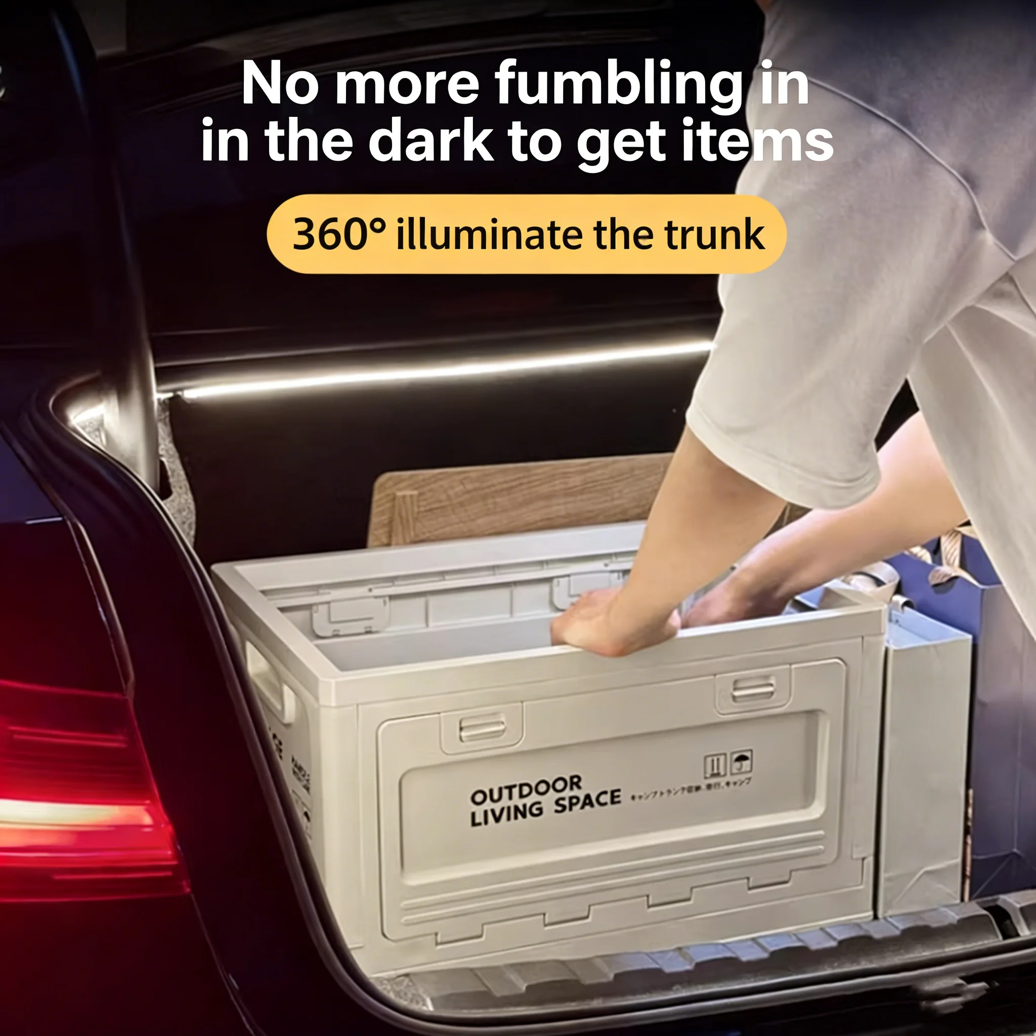 

Rear Trunk LED Light Bar For Nissan Sedan Altima Sentra Sylphy Teana White Warm White Car Trunk Modified Atmosphere Lamp