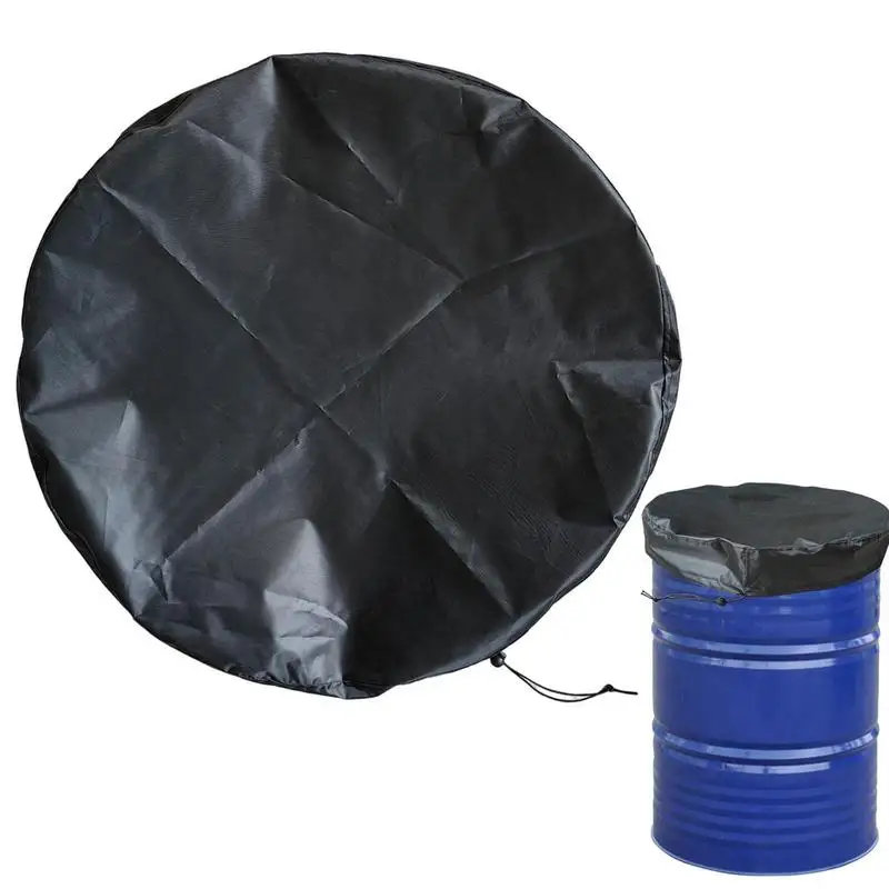 

Rain Barrel Cover 65x10CM Drawstring Rain Bucket Cover Water Collection Buckets Cover Water Tank Protection Garden Supplies