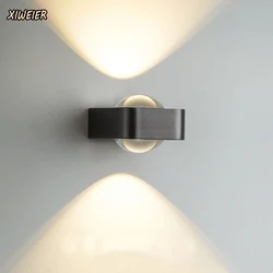 Post modern living room dining room wall lamp New art LED atmosphere wall lamp Designer bedroom bedside Italian wall lamp