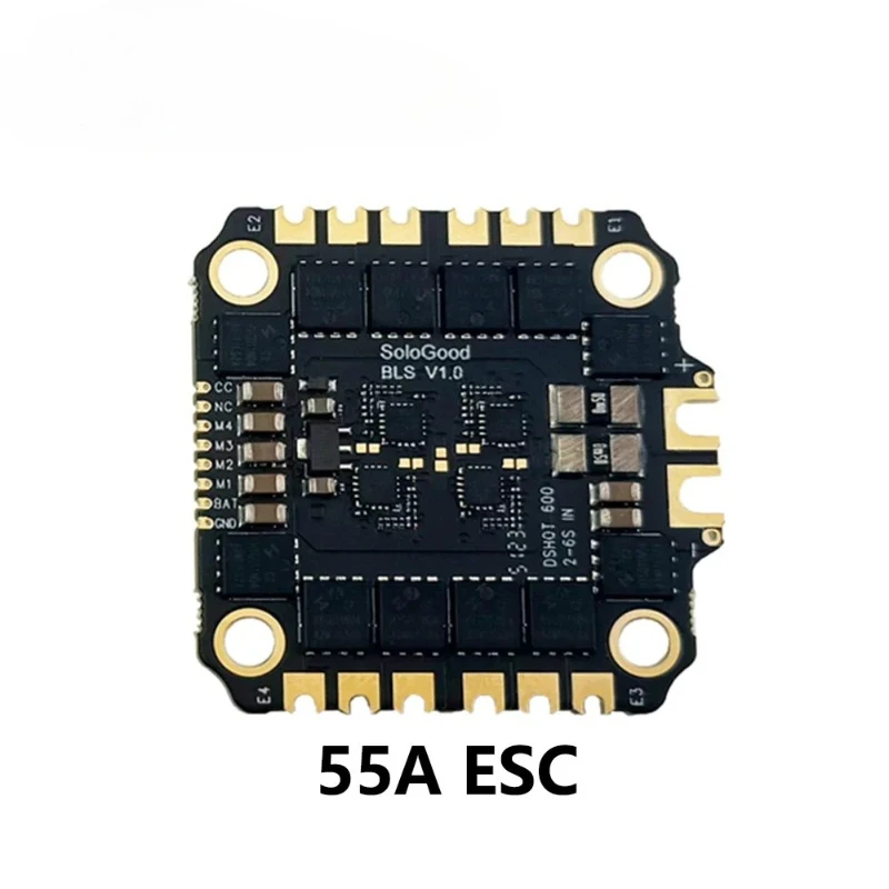 1pcs for SoloGood F405 55A Stack ICM42688P F405 Flight Controller BLHELI_S 55A 4in1 ESC 2-6S for FPV Freestyle Drones Parts
