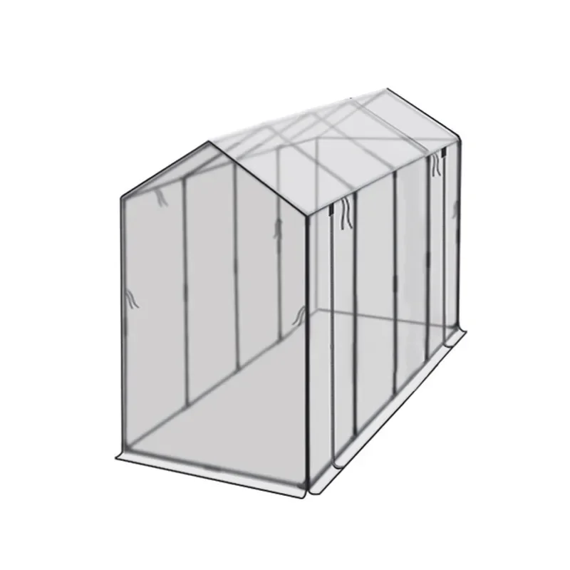 Plastic iron pipe bracket sunshade insect net tower type vegetable growing greenhouse succulent flower plant flower room
