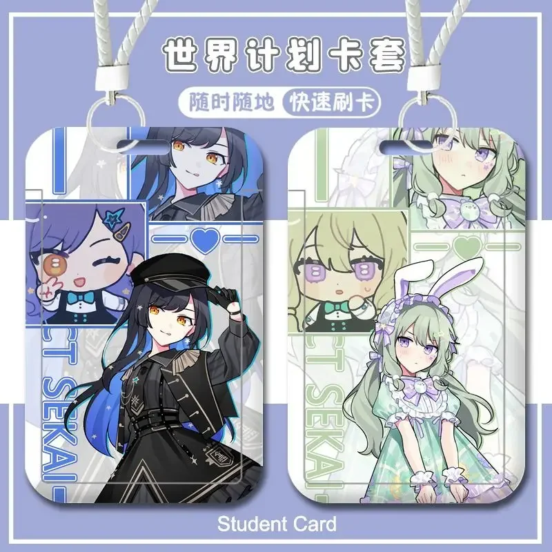 Anime Akiyama Mizuki Asahina Mafuyu Yoisaki Kanade Slide Cards Student Meal Card Holder Public Transit Subway Card Cover