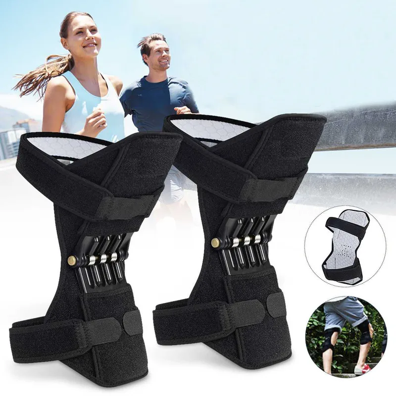 Elbow Knee Pads Power Lift Joint Support Knee Pads Powerful Rebound Spring Force Protection Booster Old Cold Leg Knee Band