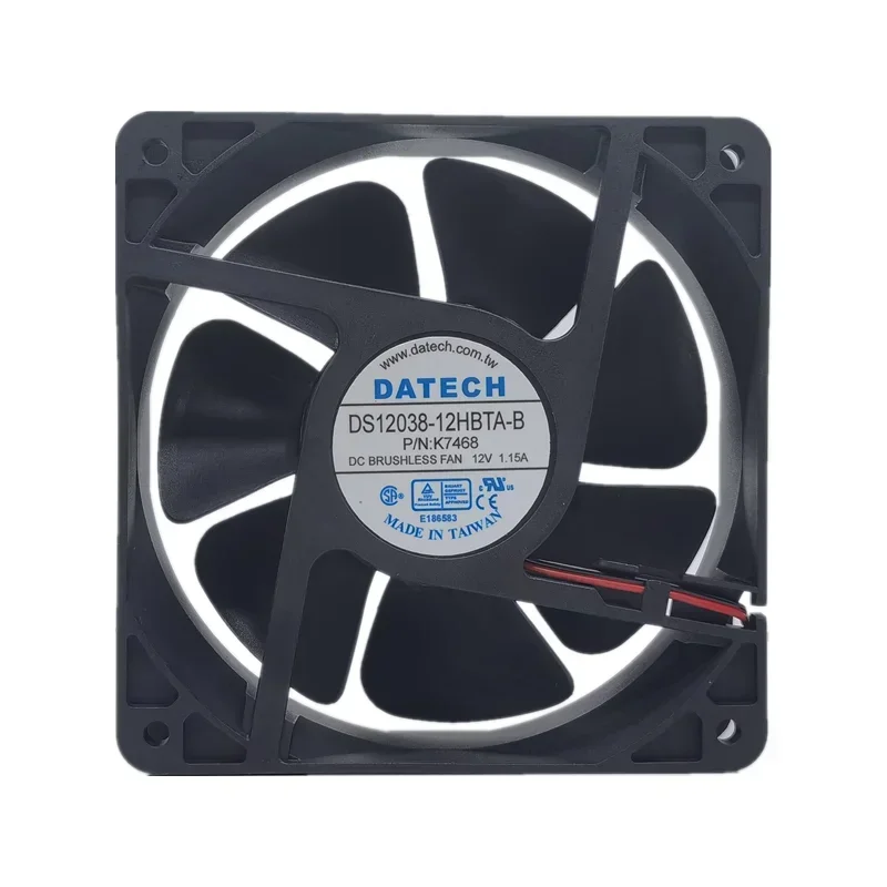 

+New 12cm For DS12038-12HBTA 12V 1.15A 12038 120*120*38mm frequency converter server cooling fan