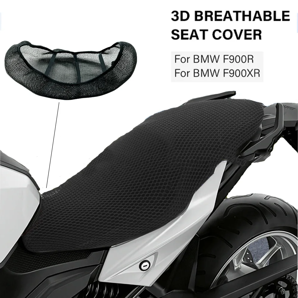 Számára BMW F900XR F900R 2020-2024 Nylon 3D fedezze Motorbicikli Ülés fedezze termikus Szigetelés Birkózószőnyeg 3D hifi Ülés fedezze