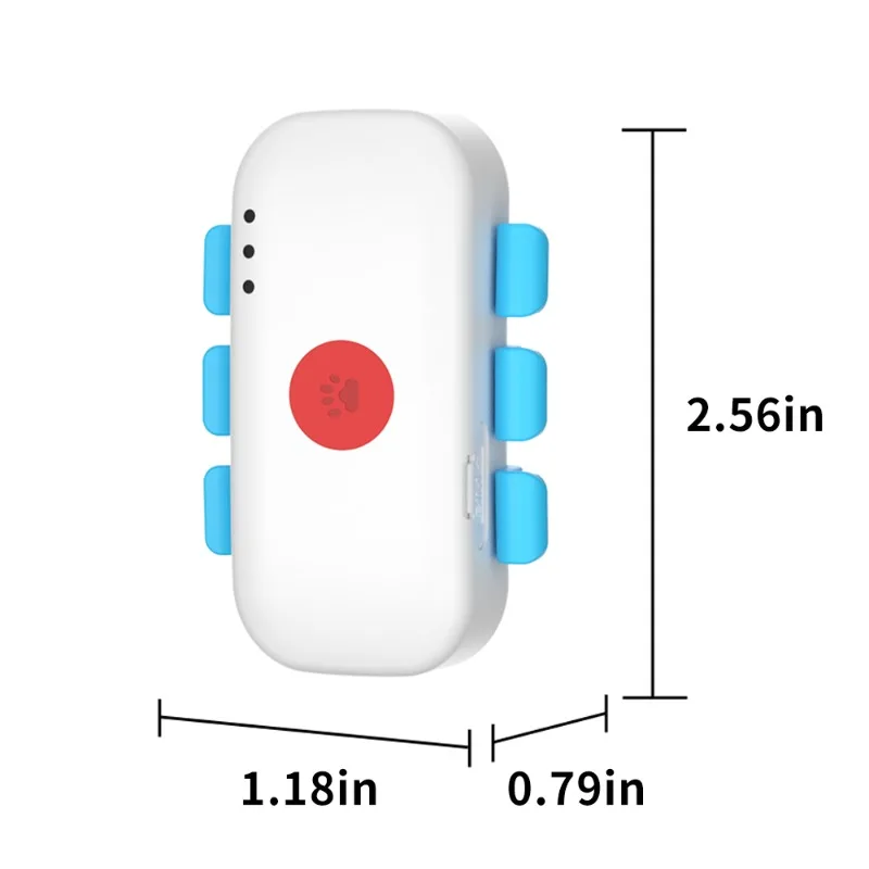 GPS Tracking Mini Pet Tracker IP67 Waterproof Long Standby for Dogs Cats Outdoor with PC Compatibility