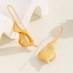 Bohemian Personalized Irregular Geometric Pendant Earrings for Women Niche Retro Temperament Holiday Party Jewelry Gifts