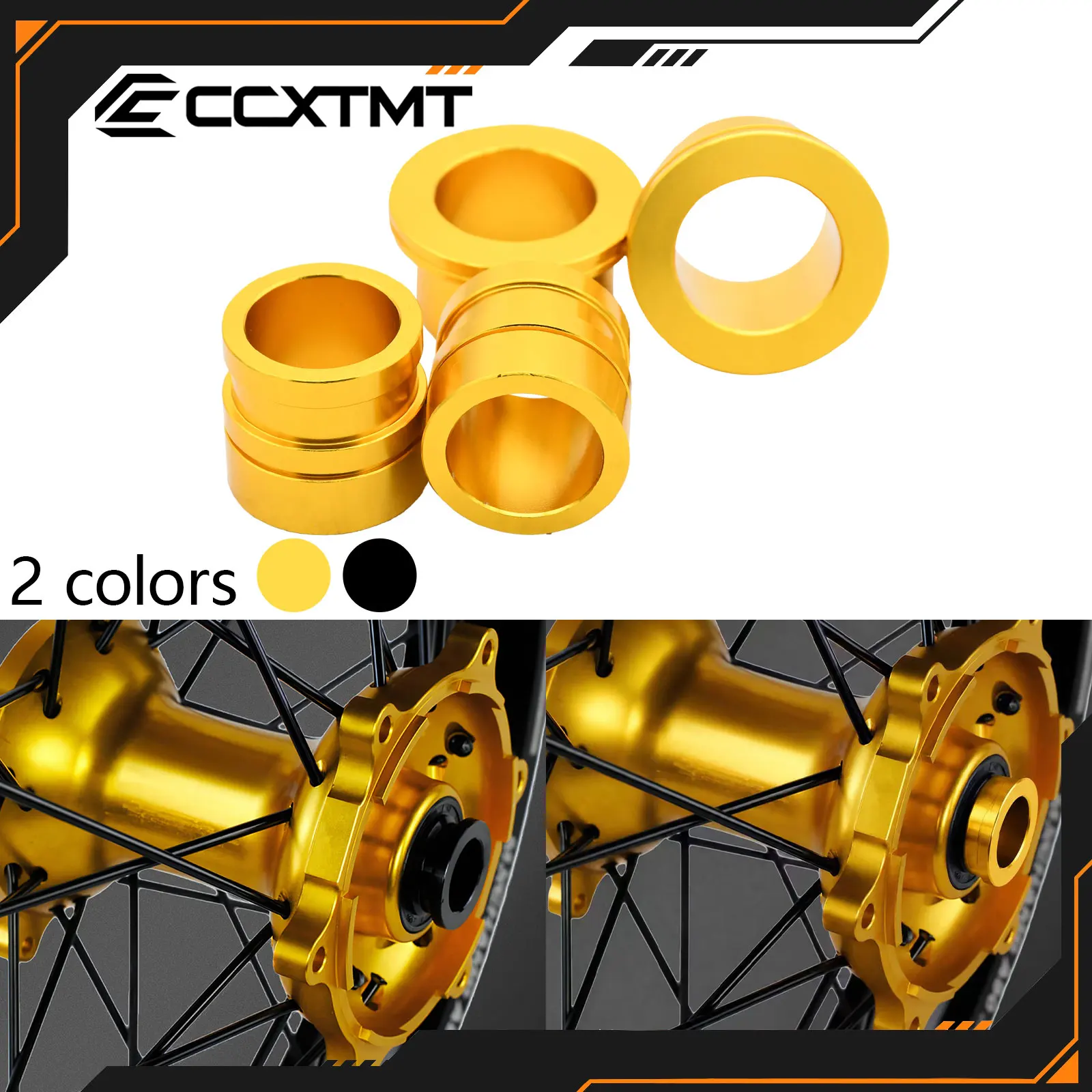 Motorcycle CNC Front And Rear Wheel Hub Spacer For Suzuki RMZ250 RMZ450 RMX450Z RMZ 250 450 RMX 450Z 2005 2006 2007 2008-2024