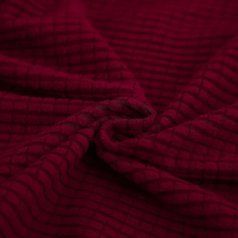 1/4 Stück/Set Geteilte Esszimmerstuhl-Bezüge, Dehnbare Jacquard-Rückenlehnen-Stuhlhussen, Abnehmbare Einfarbige C-förmige Stuhlschoner, Dekor – Detail 14