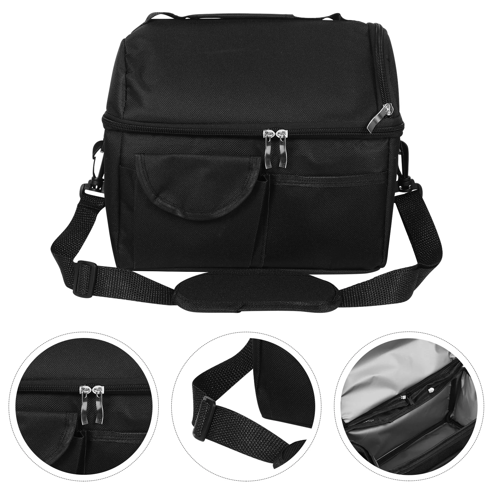 

Bento Insulation Bag Practical Storage Multipurpose Single Shoulder Portable Picnic Useful Insulated