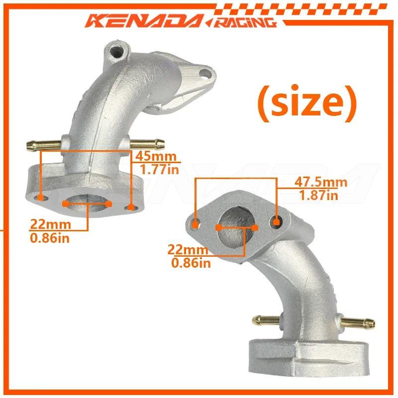 Intake Manifold For  Wave 125 Innova ANF XRM Future Neo Supra X  Karisma Biz 125 Carbureted